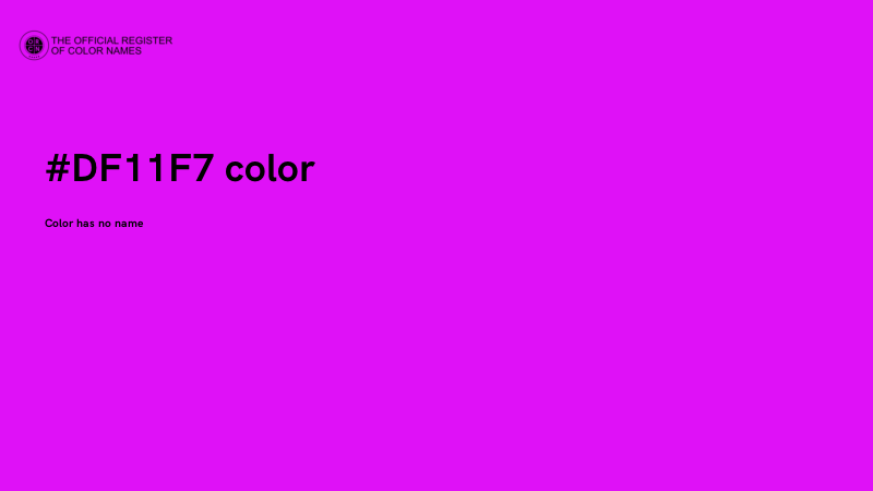 #DF11F7 color image