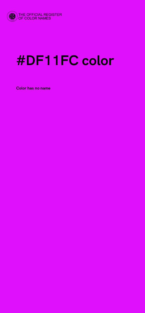 #DF11FC color image