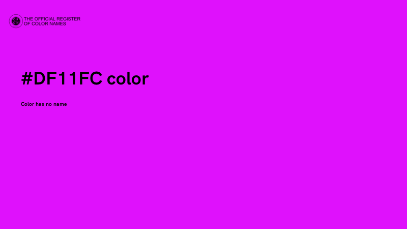 #DF11FC color image