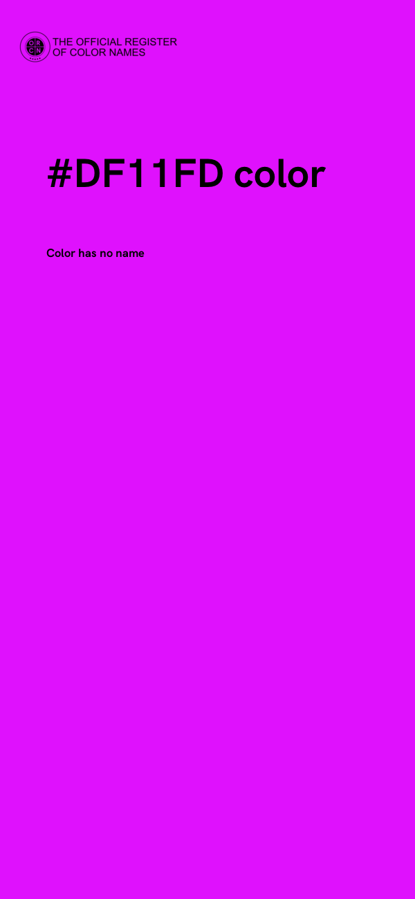 #DF11FD color image