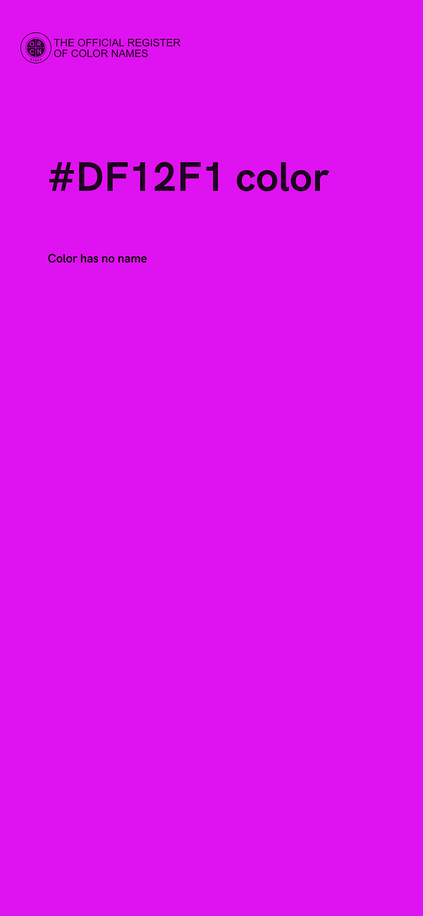 #DF12F1 color image