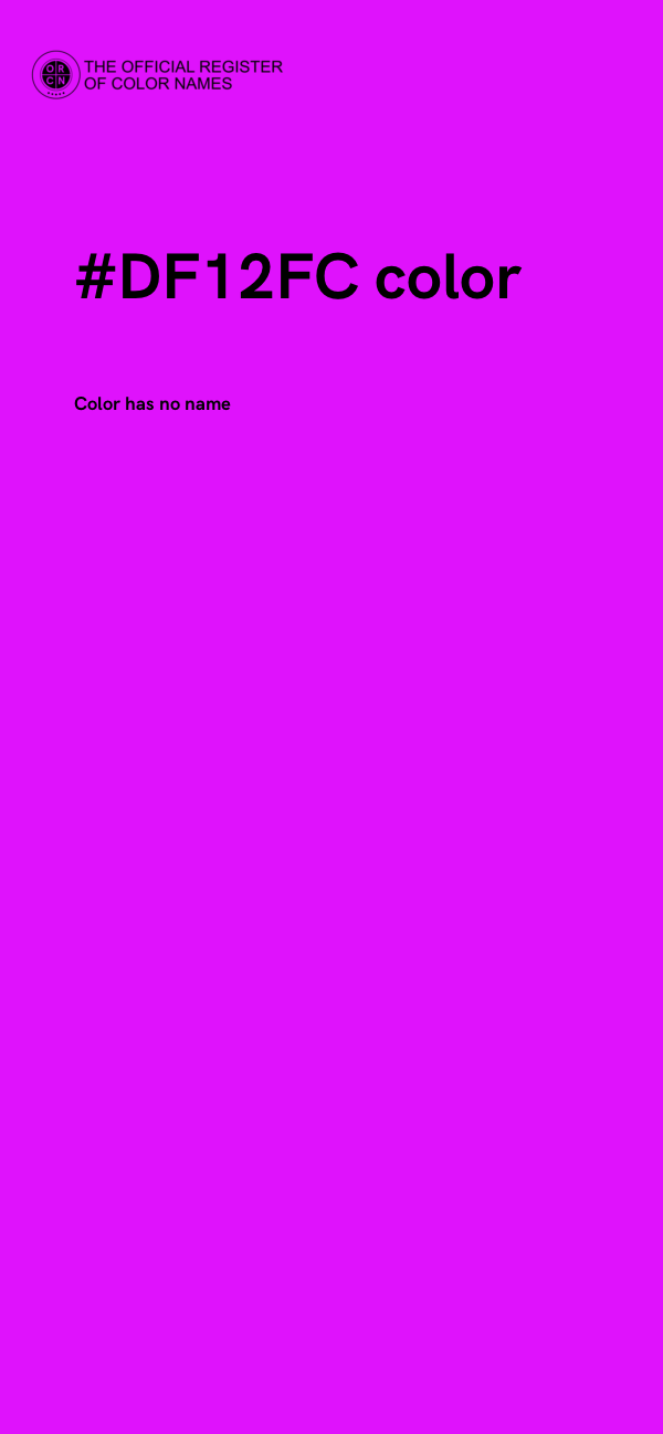 #DF12FC color image