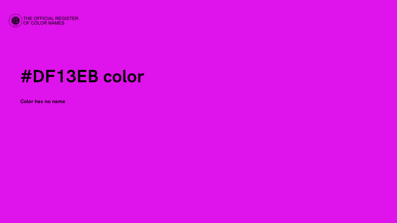 #DF13EB color image