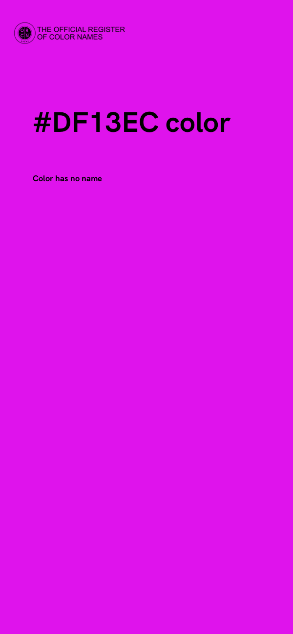 #DF13EC color image
