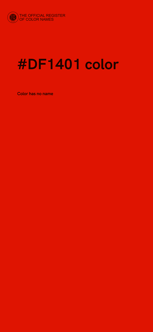 #DF1401 color image