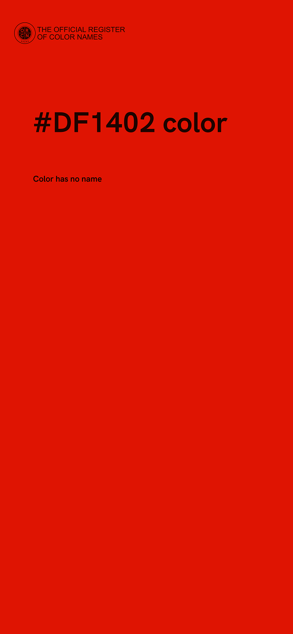 #DF1402 color image