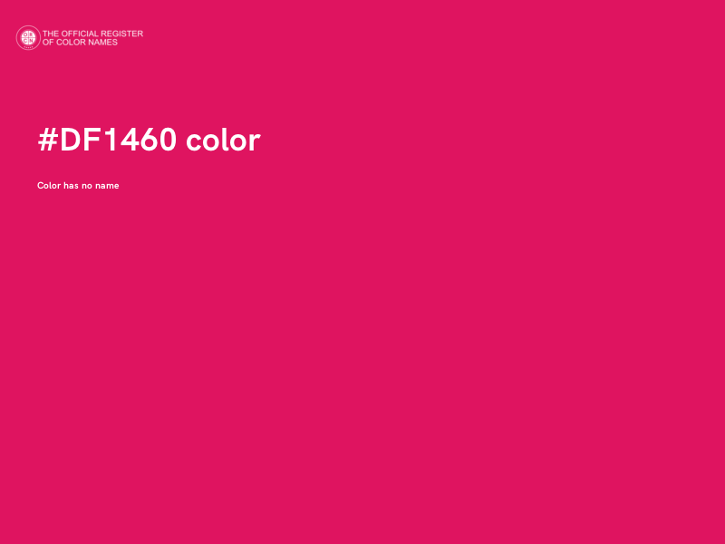 #DF1460 color image
