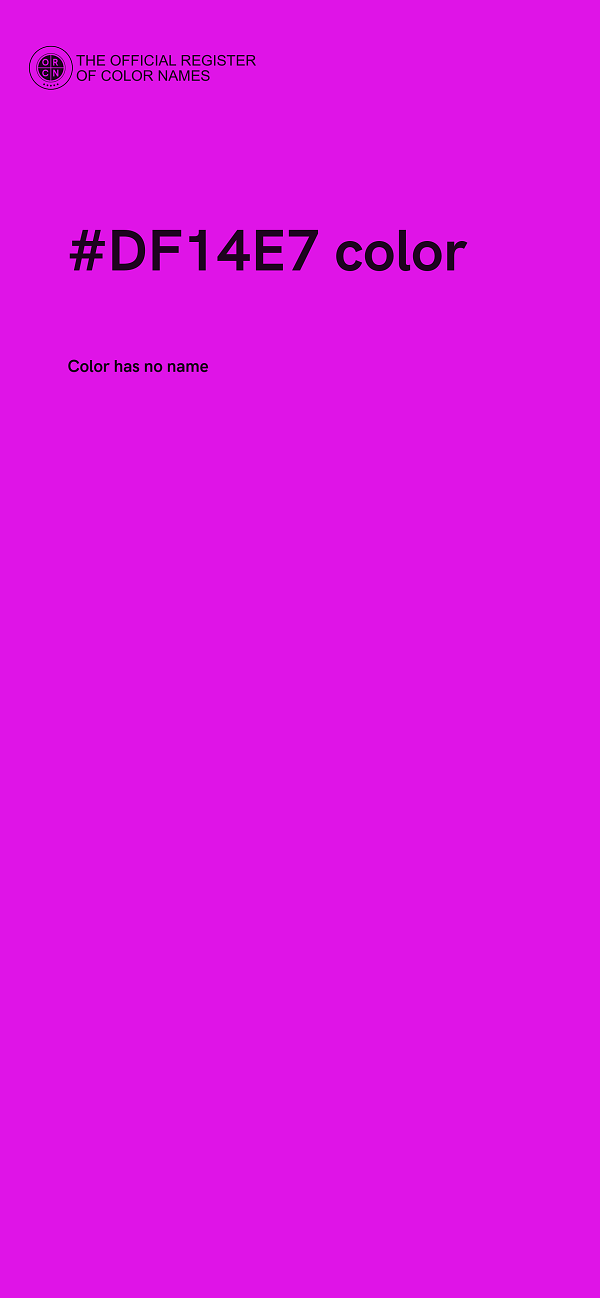 #DF14E7 color image