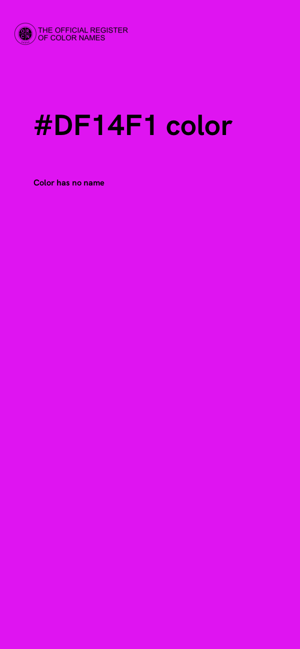 #DF14F1 color image