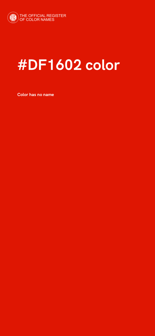 #DF1602 color image
