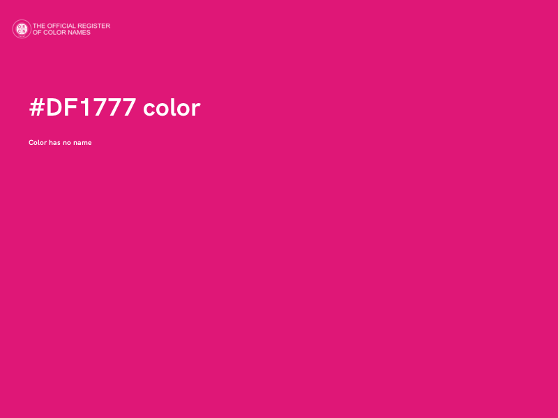 #DF1777 color image