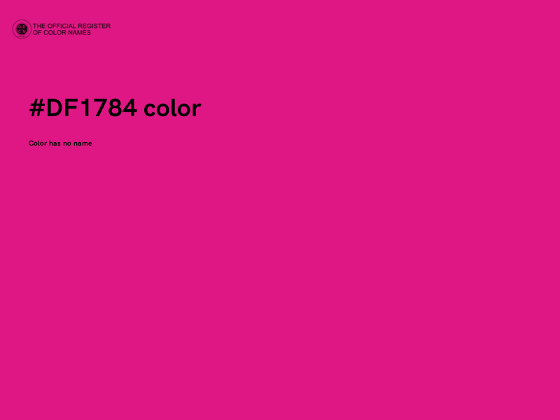 #DF1784 color image