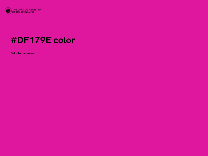 #DF179E color image