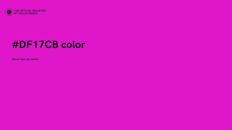#DF17CB color image