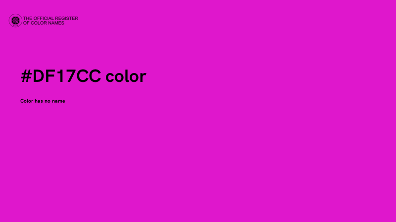 #DF17CC color image