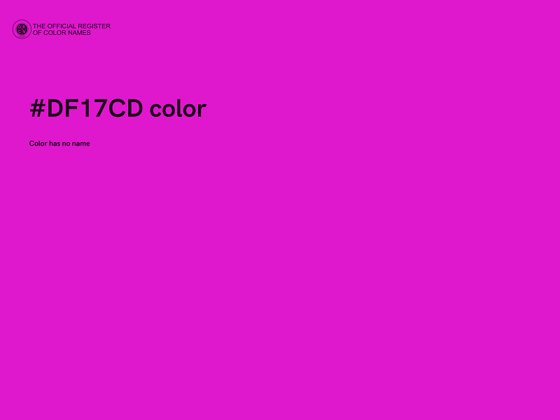 #DF17CD color image