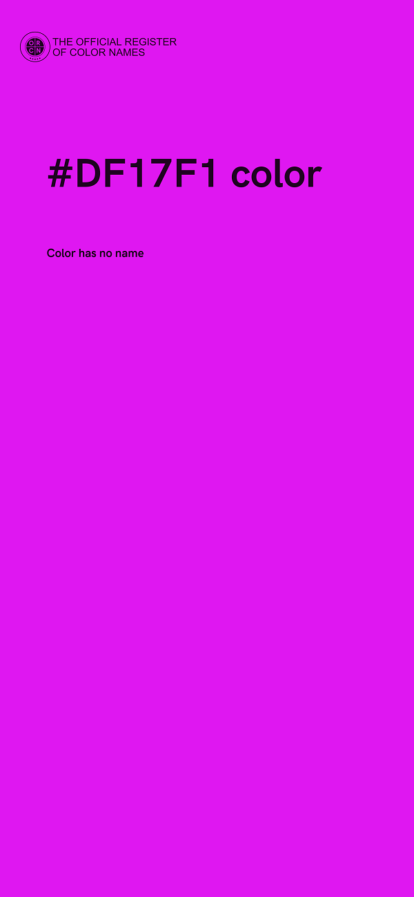 #DF17F1 color image