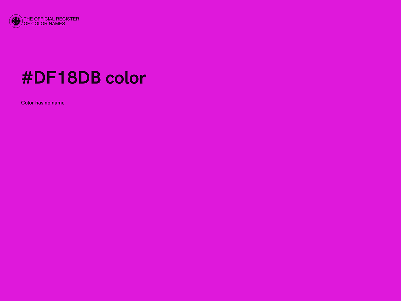 #DF18DB color image