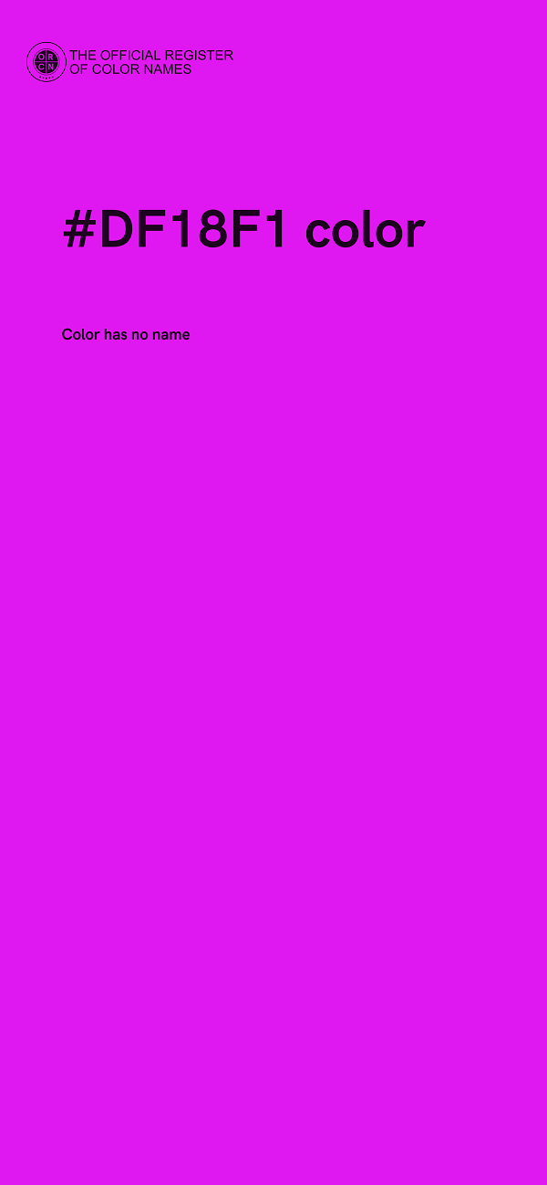 #DF18F1 color image