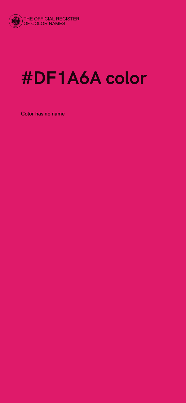 #DF1A6A color image