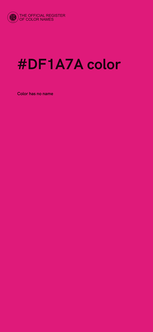 #DF1A7A color image