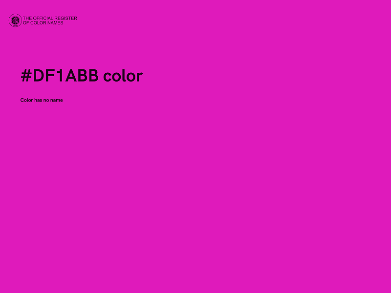 #DF1ABB color image