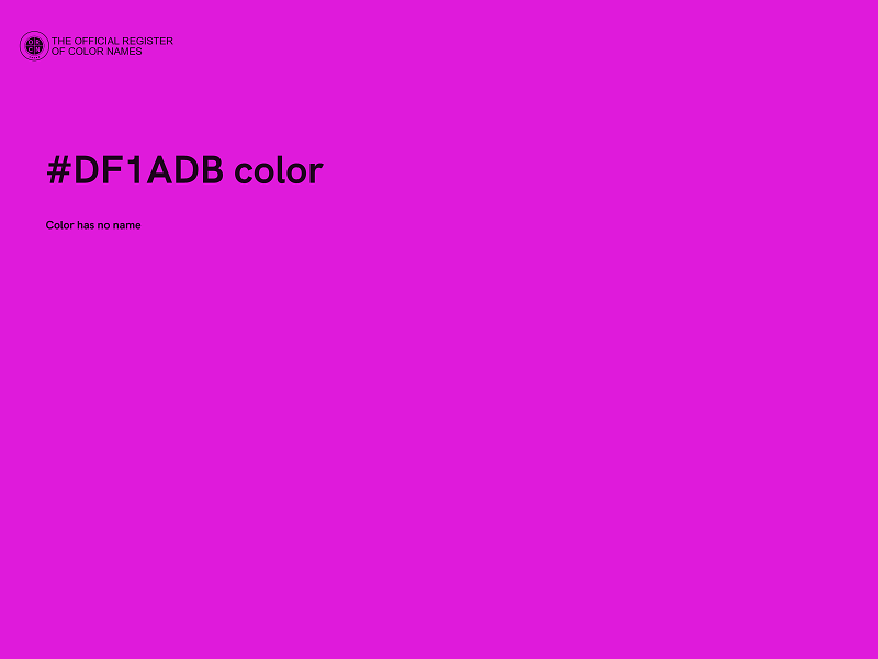 #DF1ADB color image