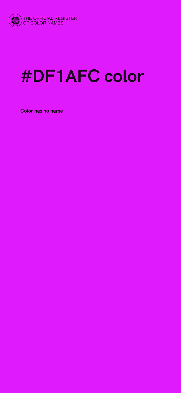 #DF1AFC color image