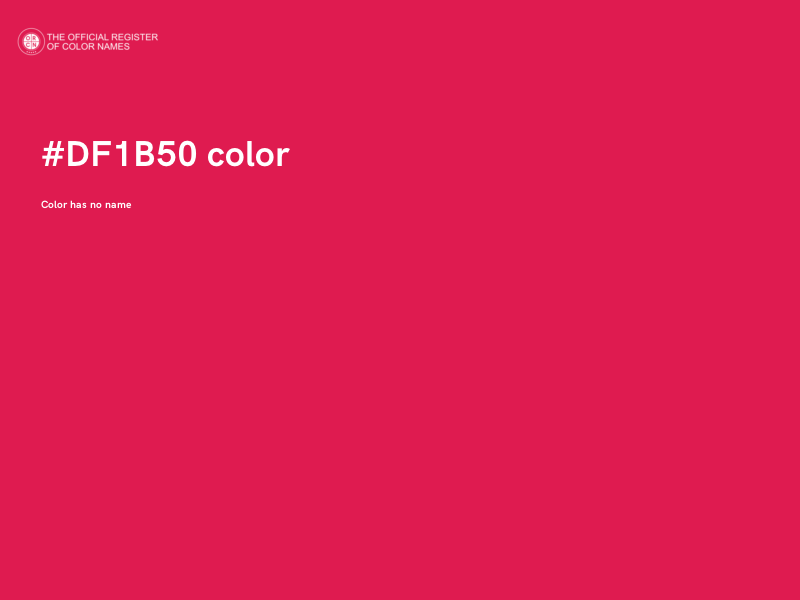 #DF1B50 color image