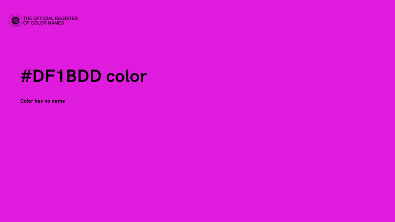 #DF1BDD color image