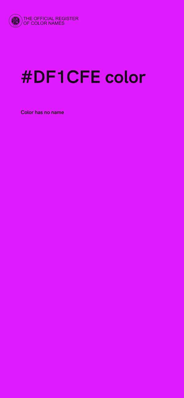 #DF1CFE color image