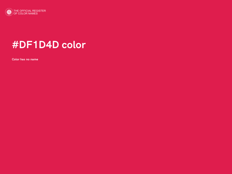 #DF1D4D color image