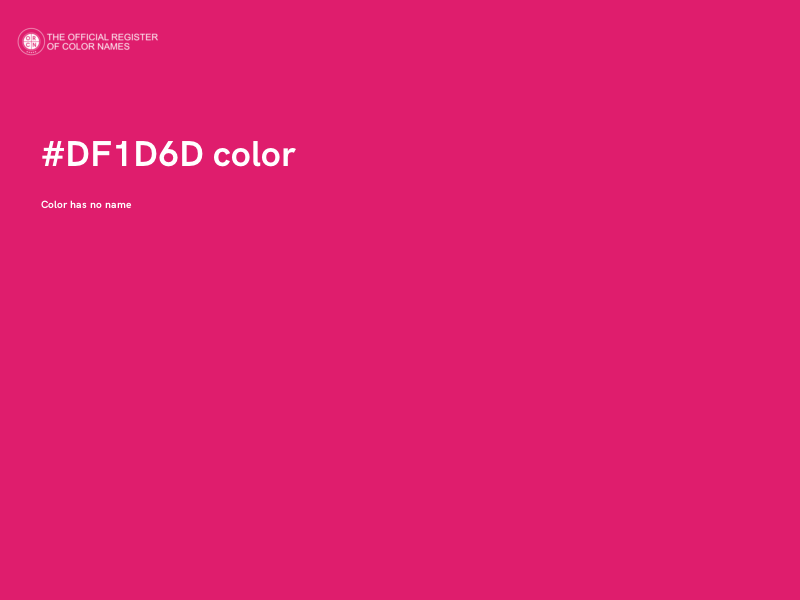#DF1D6D color image
