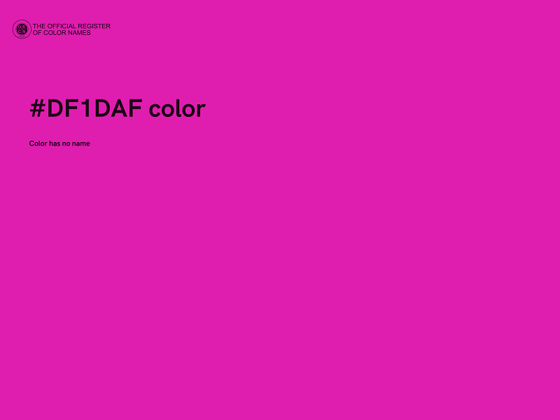 #DF1DAF color image