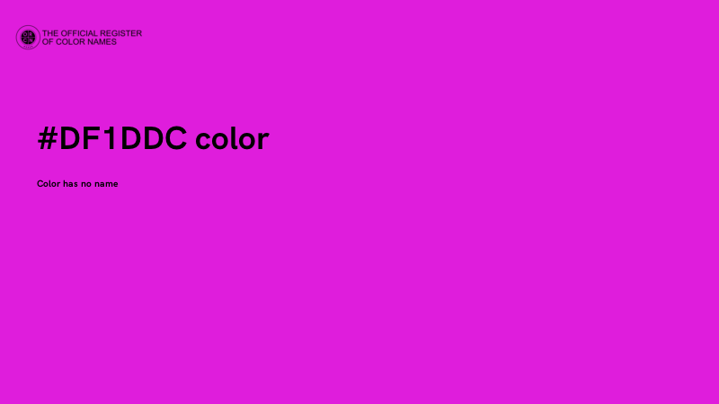 #DF1DDC color image