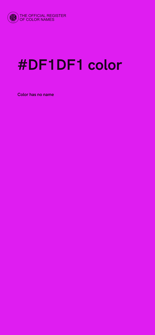 #DF1DF1 color image