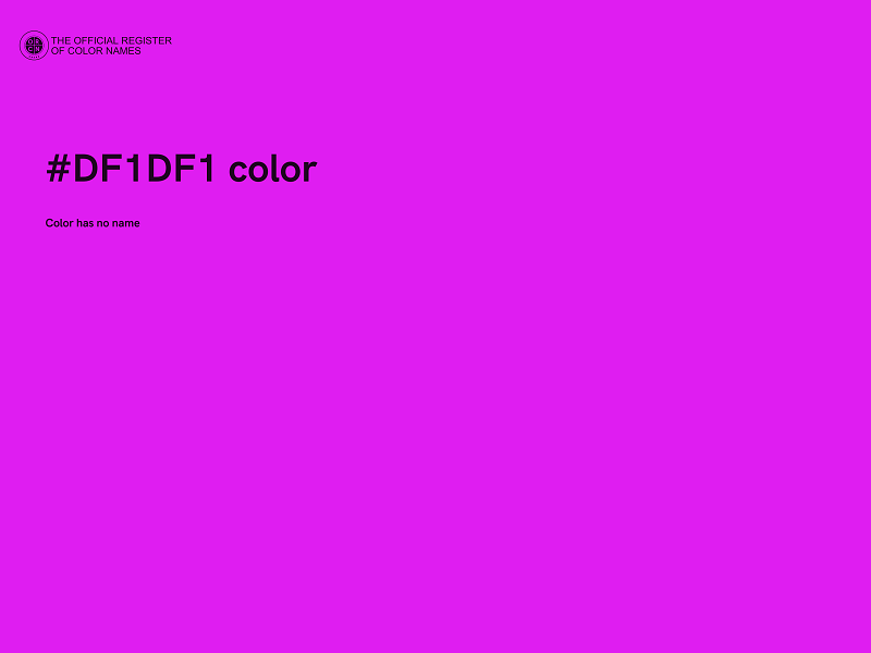#DF1DF1 color image