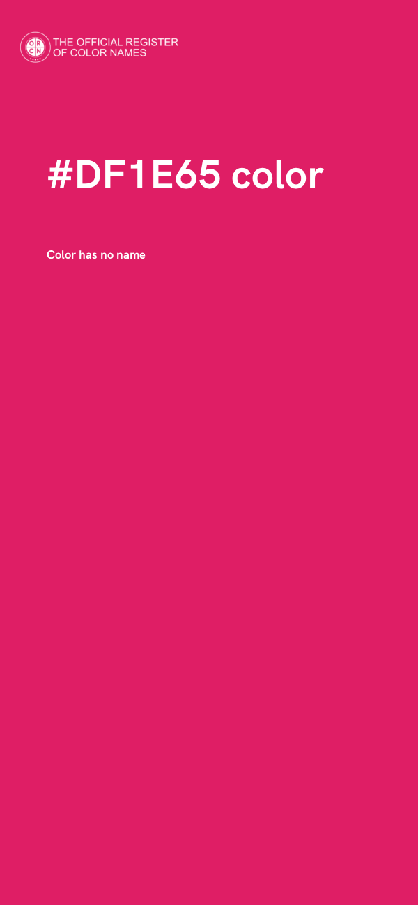 #DF1E65 color image