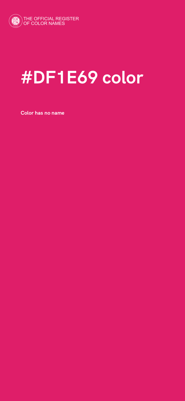 #DF1E69 color image