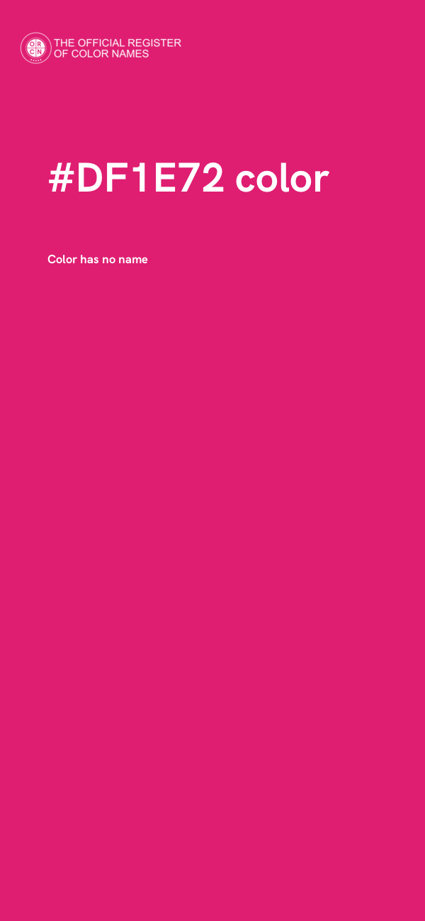 #DF1E72 color image