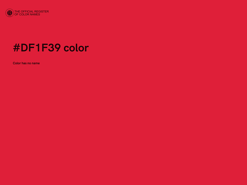 #DF1F39 color image