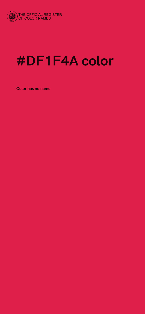 #DF1F4A color image