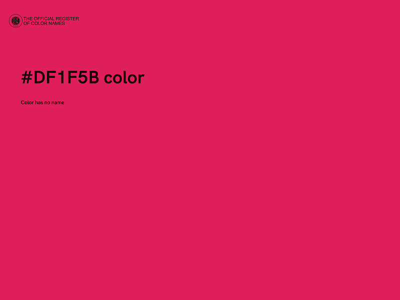 #DF1F5B color image