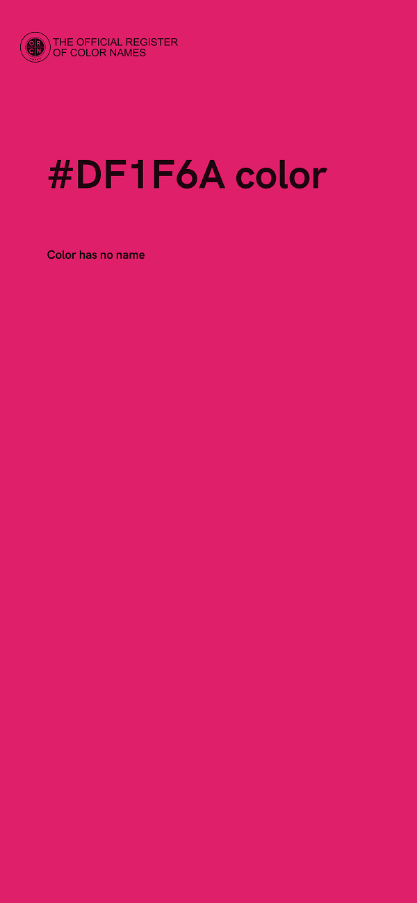 #DF1F6A color image