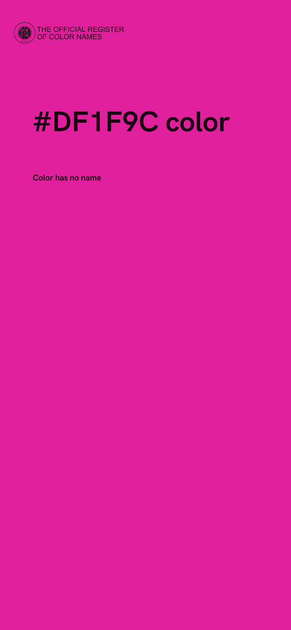 #DF1F9C color image