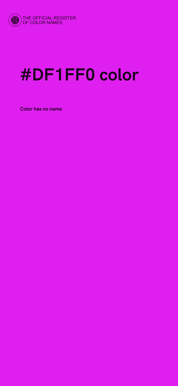 #DF1FF0 color image