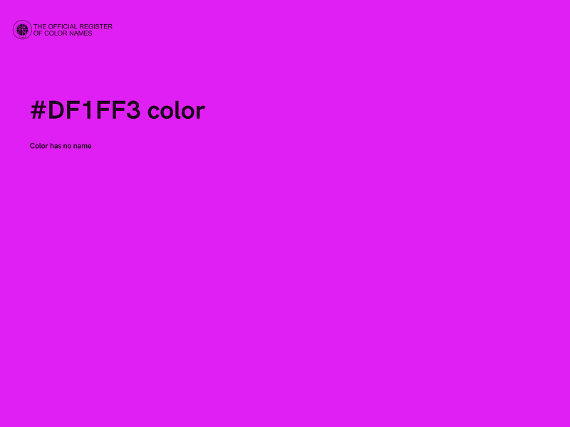 #DF1FF3 color image