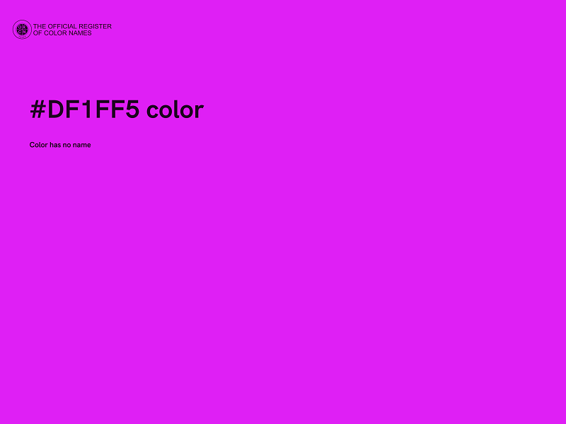 #DF1FF5 color image