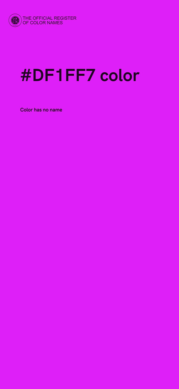 #DF1FF7 color image