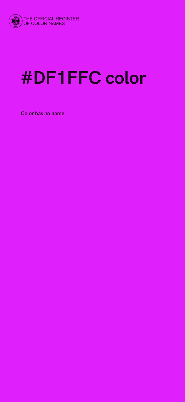 #DF1FFC color image